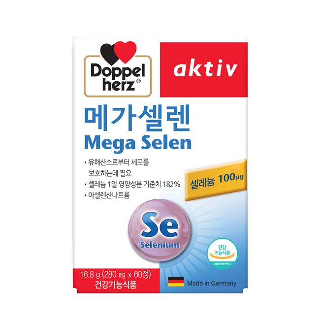 [Doppelhertz] Mega Selenium Antioxidant Selenium 60 Tablets, 1ea