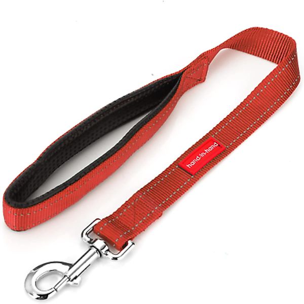 Short Dog Leash with Padded Handle, Double Webbing Nylon Reflective Pet Leashes