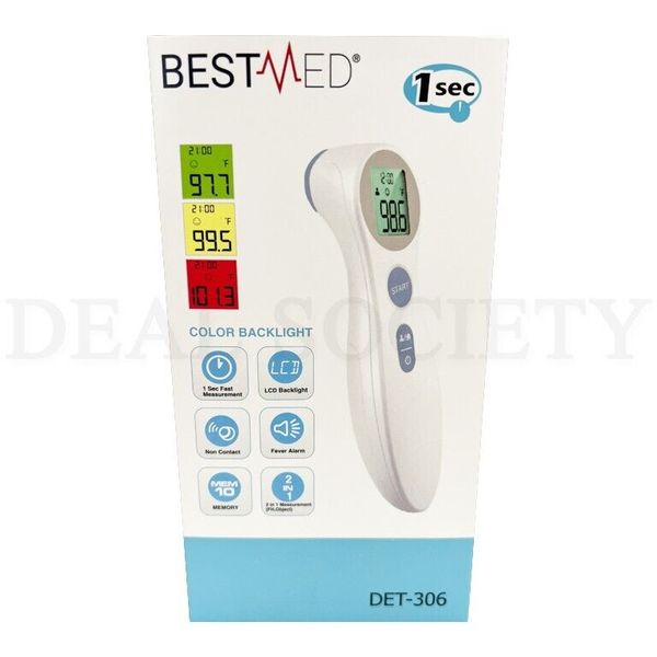 BESTMED - 1 Second Infrared Non Contact Thermometer  Forehead DET-306