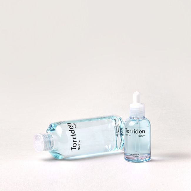 [2-piece set] Toriden Dive-in low molecular weight hyaluronic acid serum 50ml + toner 300ml