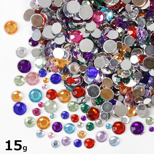 <br>[Enclosed rhinestone]<br> 15g Approximately 900 or more pieces 2-5mm High quality acrylic rhinestone mix assortment set<br><br> Handicraft parts accessory parts handmade materials pasting deco parts nail parts deco inclusion