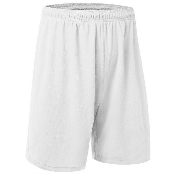 TopTie Big Boys Youth Soccer Short, 8 Inches Running Shorts with Pockets-White-M/ 10-12