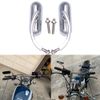 Chrome Motorcycle Mini Oval Mirrors For Harley Davidson Electra Glide Softail US
