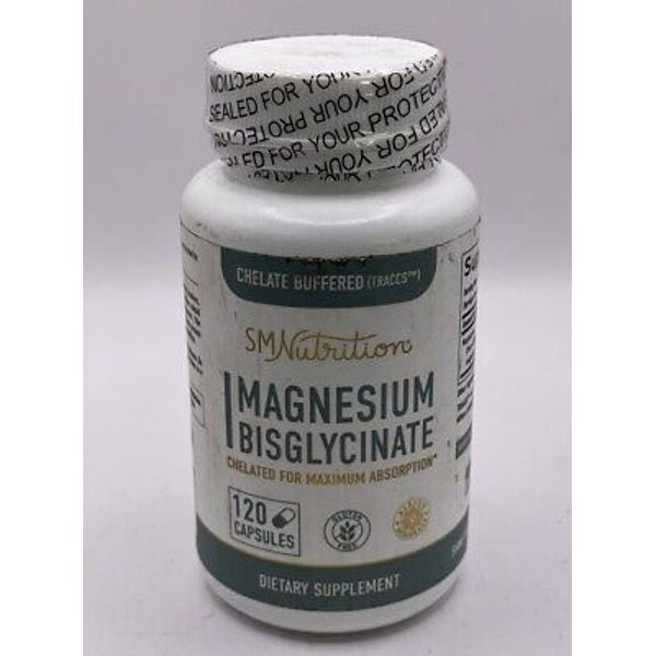 Magnesium Bisglycinate Supplements 100% Chelate TRAACS®  (120 Capsules) Max