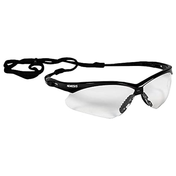 KleenGuard Nemesis Safety Glasses Black Frame Clear Lens Anti Fog