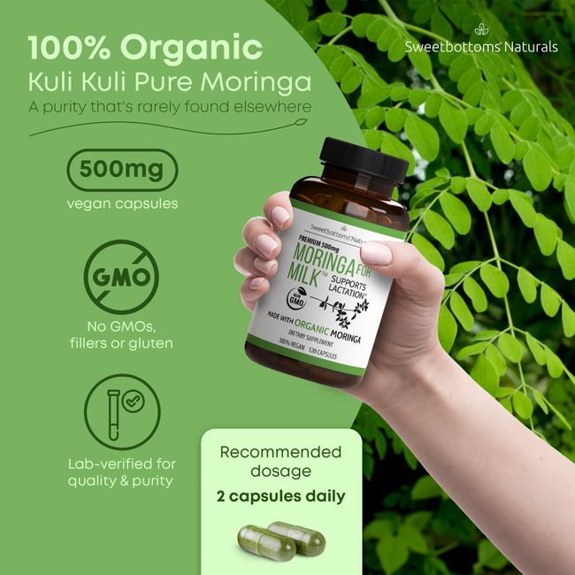 Pure Mom Organic Lactation Supplement - Increase Milk Supply with Herbal  Breastfeeding Support