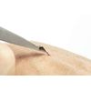 REMOS Combination Tweezers Stainless Steel 9.5cm - for splinters & Hair - Satin
