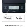 HARIO VSTN-2000B V60 Drip Scale, Black, Coffee Scale, Weighing, Present, Gift, Gift