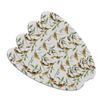 Yellow Song Birds Pattern Double-Sided Oval Nail File Emery Board Set 4 Pack