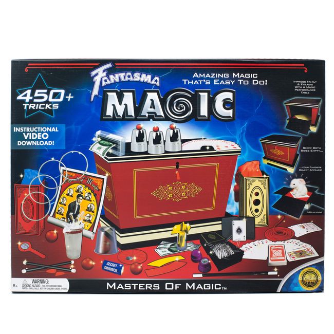 Fantasma Masters of Magic Set - Starter Magic Kit for Kids and Adults - Learn 450+ Magic Tricks - Boys and Girls Ages 8 and Older , Blue
