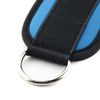 Double D-ring Ankle Cuff Straps Adjustable Leg Weight Wrist Belt for Cable Machine Attachment, 1Pair (Blue)