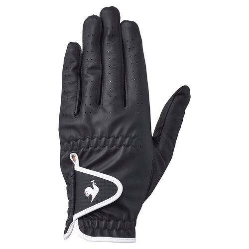 COX SPORTIF GOLF QQBXJD01AT Golf Gloves, Right-Handed, One Handed, All-Weather Leather, Synthetic Leather Grip, BK00 (Black)