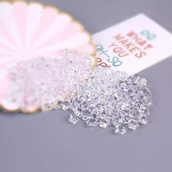 Acrylic Ice Rock 1 Inch Acrylic Faux Ice Cubes Crystals Treasure Gems for Tab...
