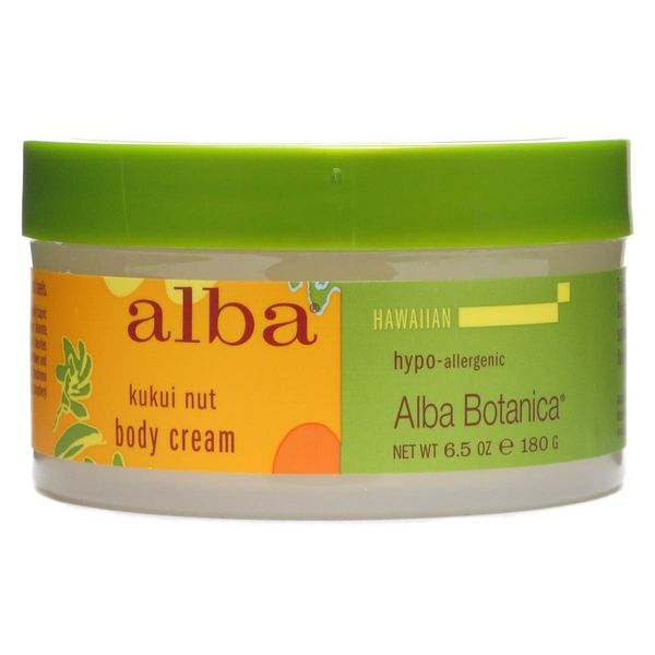 Alba Botanica Kukui Nut Body Cream, 6.5 Ounce - 3 per case.