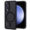 XTCASE Magnetic Cover for Honor 90, Ultra Thin Translucent Matte Back Scratch Resistant TPU Bumper Shockproof Protective Case, Black