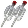 Home Brew Bubbler Airlock 2 Pack (with red dust Cap)