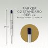 Parker Ballpoint Pen Refills | Medium Point | Black QUINKflow Ink | 6 Count Value Pack