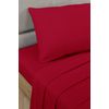 Bedding Heaven 2' 6" Percale Fitted Sheet. Red. Ideal for Bunk Bed, Small Single and Caravan Bed.
