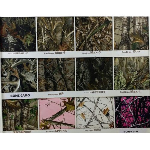 Suzuki King Quad 450 700 750 seat Cover - fits All Years- Black Gripper/Bonz camo Deer Skull