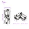 DMiotech 2pcs 10mm-10mm Rotatable Universal Steering Shaft U Joint Coupler Coupler Connector Motor for 3D Printer CNC Machine
