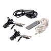 Pirate Face Tattoo Dual Digital Tattoo Power Supply with Foot Pedal and 2 Clip Cords, Black Color 5 Count (Pack of 1)
