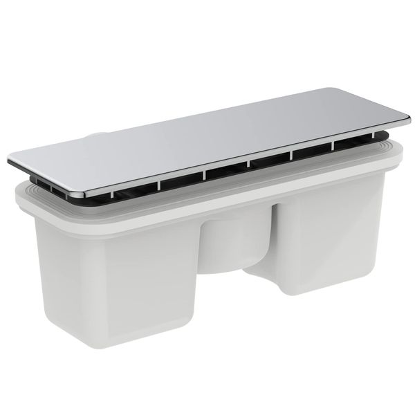Ideal Standard T4493AA Ultra Flat New Drain Fitting, Chrome, 19x5 cm