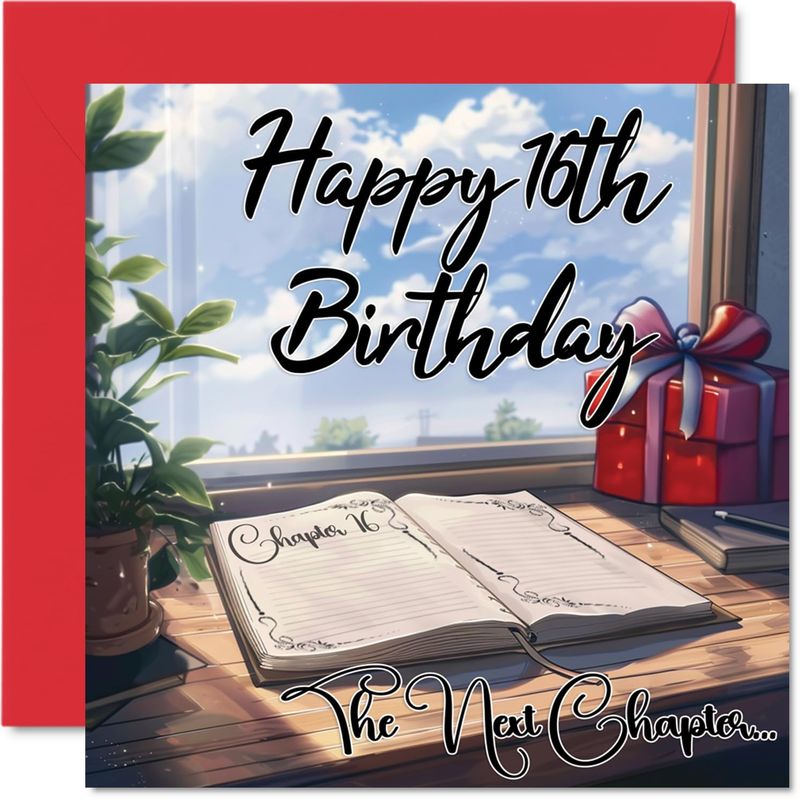 Anime 16th Birthday Cards for Girls Boys - The Next Chapter - Happy ...
