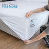 Acrali Home Premium Microfiber fitted sheets (White, Microfiber | King (200x150+40cm))
