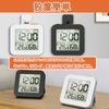 Watch Waterproof Splashproof Digital Clock LCD Display Timer Thermometer/Hygrometer Bath Clock Wall Mounted Digital Clock Desktop for Bathroom/Lavatory/Room/Kitchen/Courtyard/Shower (White)