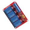 4 Channel Relay Module, 4 Channel Relay Board 5V Relay Module with Optocoupler High & Low Trigger Module for 5V/12V/24V(5V)