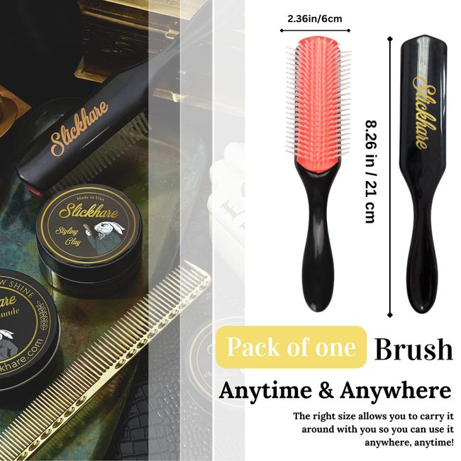 Slickhare Hair Brush. Slick Brush For Men