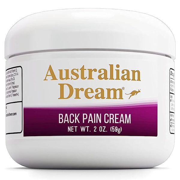 Australian Dream Back Pain Cream - Soothing, Non-Greasy Pain Relief Cream - Strong Muscle Pain Relief Cream Good for Neck, Body, Muscle Aches, or Back Pain - 2 oz Jar