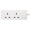 PRO ELEC PELB1510 2 Gang Extension Lead 3m, White