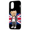 iPhone 13 Cool UK Teddy Bear Illustration Novelty Graphic Designs Case