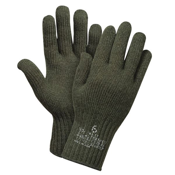 Rothco Gi Wool Glove Liners, 2 Size, Olive Drab