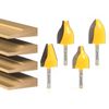 4 Bit Vertical Raised Panel Router Bit Set - 1/4" Shank - Yonico 12404q