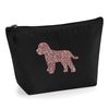 Cockapoo Make Up Bag, Black Canvas Cosmetic Pouch, Cockapoo Gift, Cockapoo Lover Gift, Mother's Day