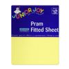 Junior Joy Pram Fitted Sheets (Lemon)