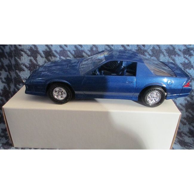 #6104EO 1987 Camaro Z28,Blue 1/25 Scale Plastic Promo,Fully Assembled Model