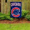 Chicago Baseball Walking Bear Garden Flag with Stand Holder Flagpole
