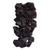 Satin Life Black Lightweight Satin Scrunchies (5 Pack)
