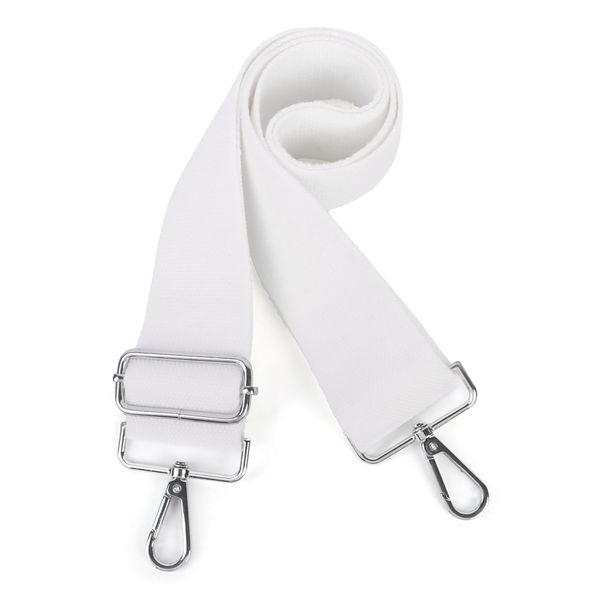 Moorle Breite Umhängetaschen Strap, 5cm Weiß Breit Taschengurt Schultergurt, Schultergurt für Taschen Verstellbarer, Schultergurt für Taschen Trageriemen Taschenriemen Handtaschen Gurt