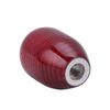 Carbon Fiber Shift Knob Gear Shifter Knobs with 3 Adapter Most Car Decorations Classic,Red-Short