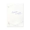 G.C.PRESS Andantino Musical Notes Horizontal Ruled Stationery Envelopes Set