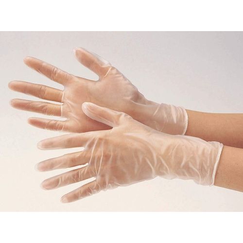 Dunlop Home Products DR69657 Vinyl Gloves, Disposable, Ultra Thin, Powder Free, Clear, M, Oil Stain Resistant, Soft Fit, Powder-free Type, Pack of 10