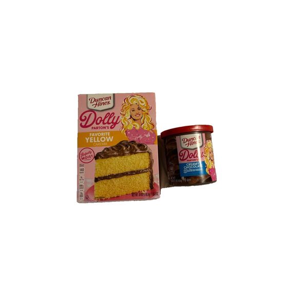 Dolly Parton's Favorite 1-Yellow Cake Mix & 1 Chocolate Frosting Brand New