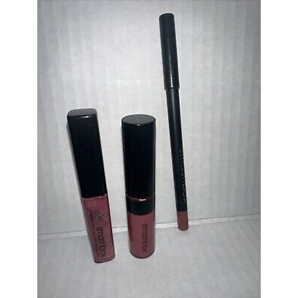 Smashbox Lip Set - Liner Smashing Muse, Lipstick, Gloss In radiant