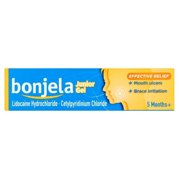 Bonjela Cool Mint Pain-Relief Gel for Adult Mouth Ulcer Treatment and Cold Sores 15 g