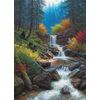 Cobble Hill 1000 Piece Puzzle - Mountain Cascade - Sample Poster Included