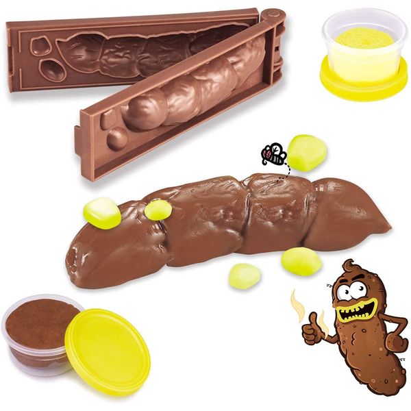 Realistic Fake Poop, April Fools Pranks Gift, Color Dough Set for Kid,Toy Gags & Prank Jokes Gifts, Fake Turd